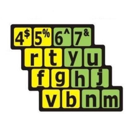 Autocollants aide à la frappe