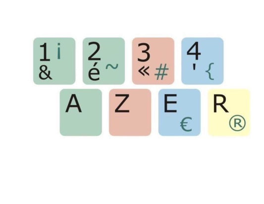 Autocollants méthode frappe Windows français France 01503