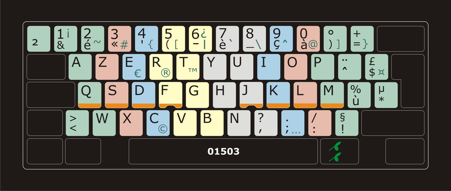 Autocollants méthode frappe Windows français France 01503