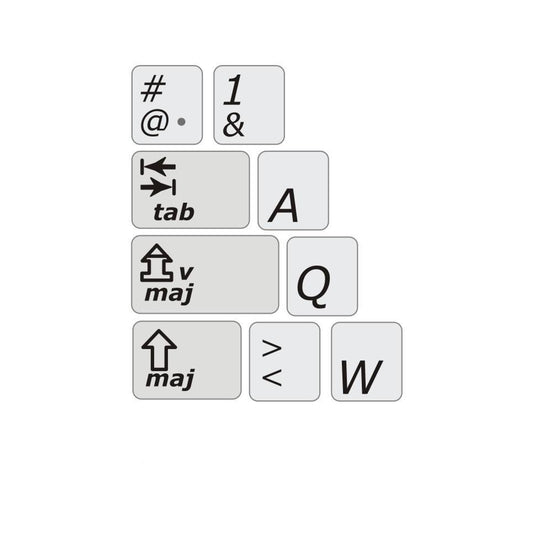 Autocollants claviers Mac FR France fonctions françaises 04006-12026