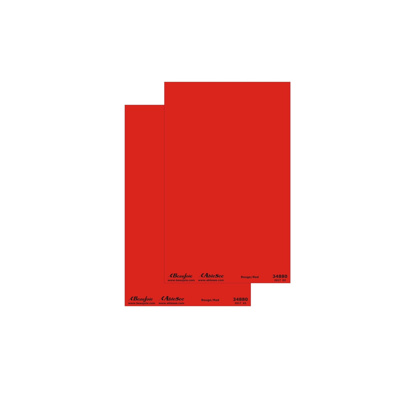 Autocollants repères couleurs Rouge 34880