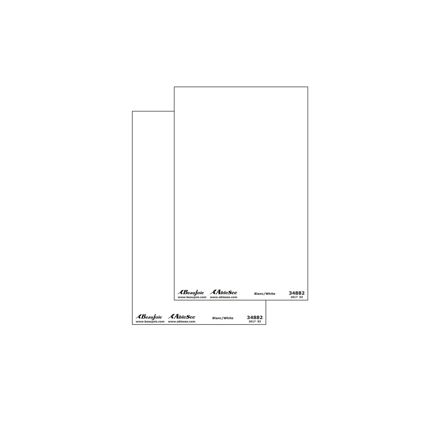Autocollants repères couleurs blanc 34882