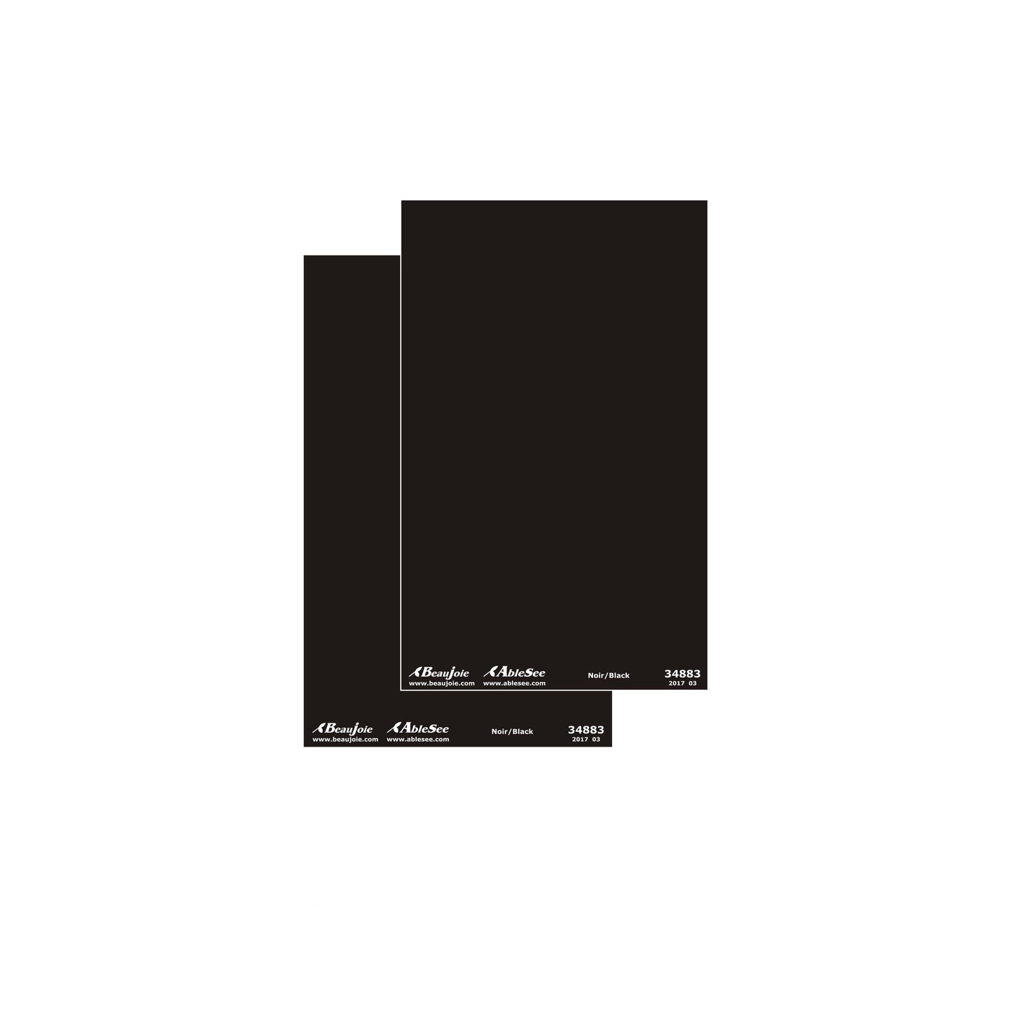 Autocollants repères couleurs noir 34883