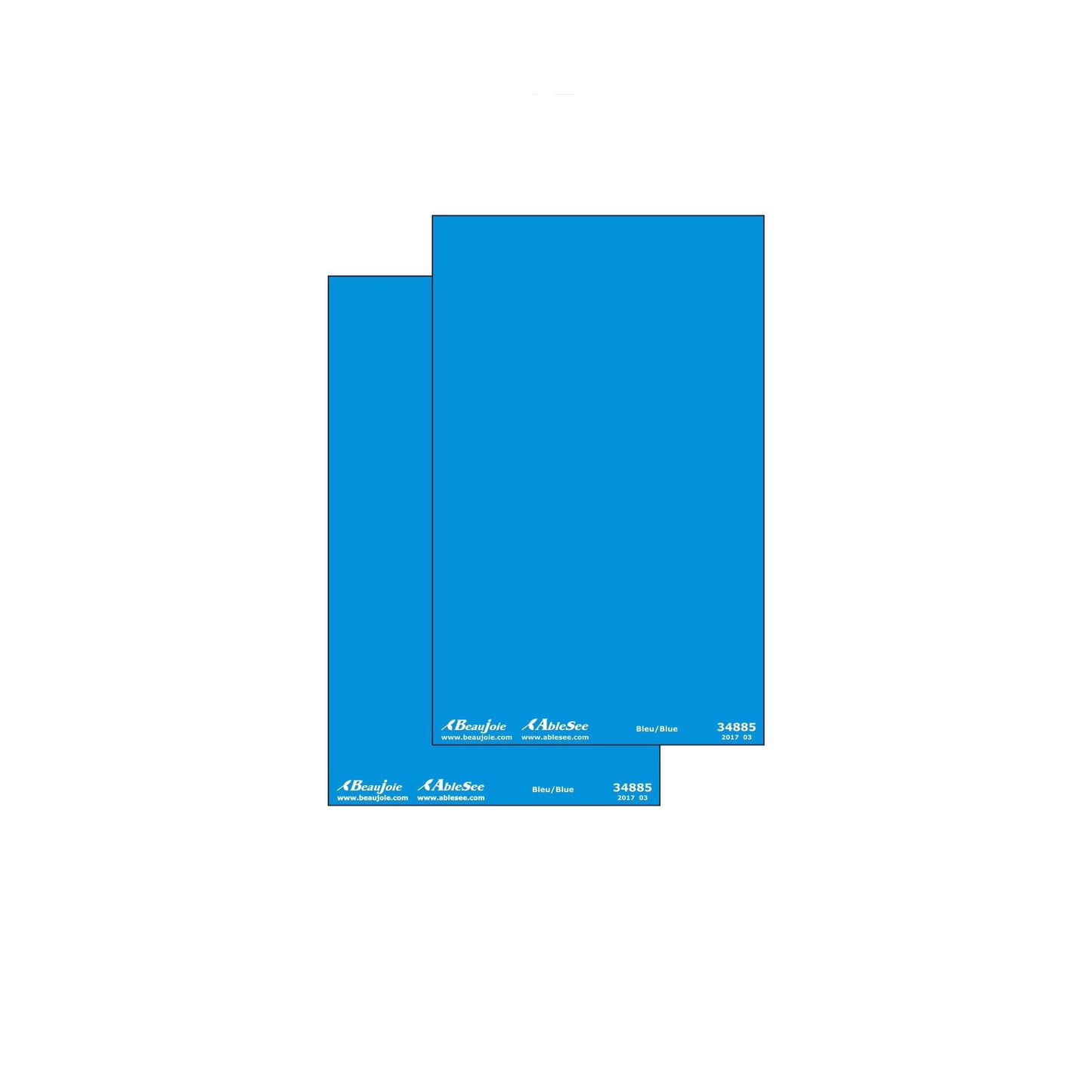 Autocollants repères couleurs bleu 34885