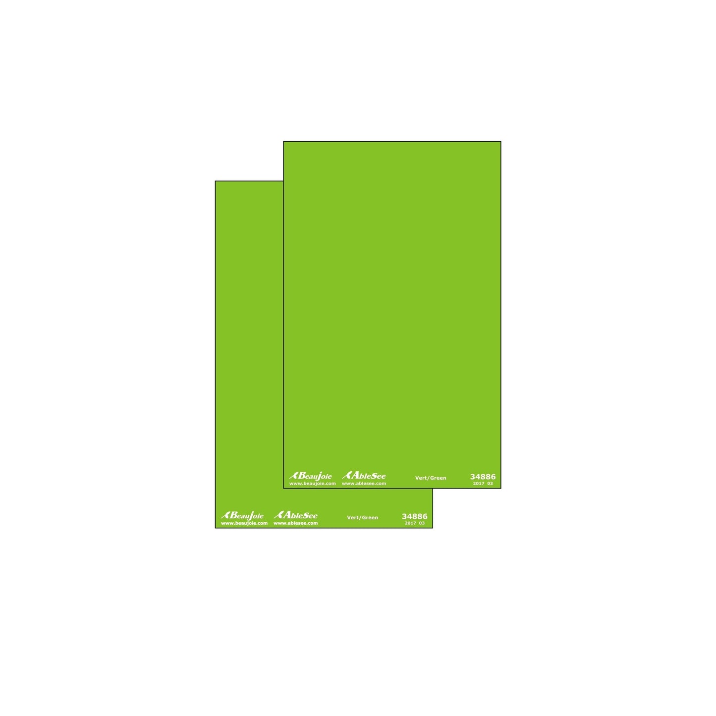 Autocollants repères couleurs Vert 34886