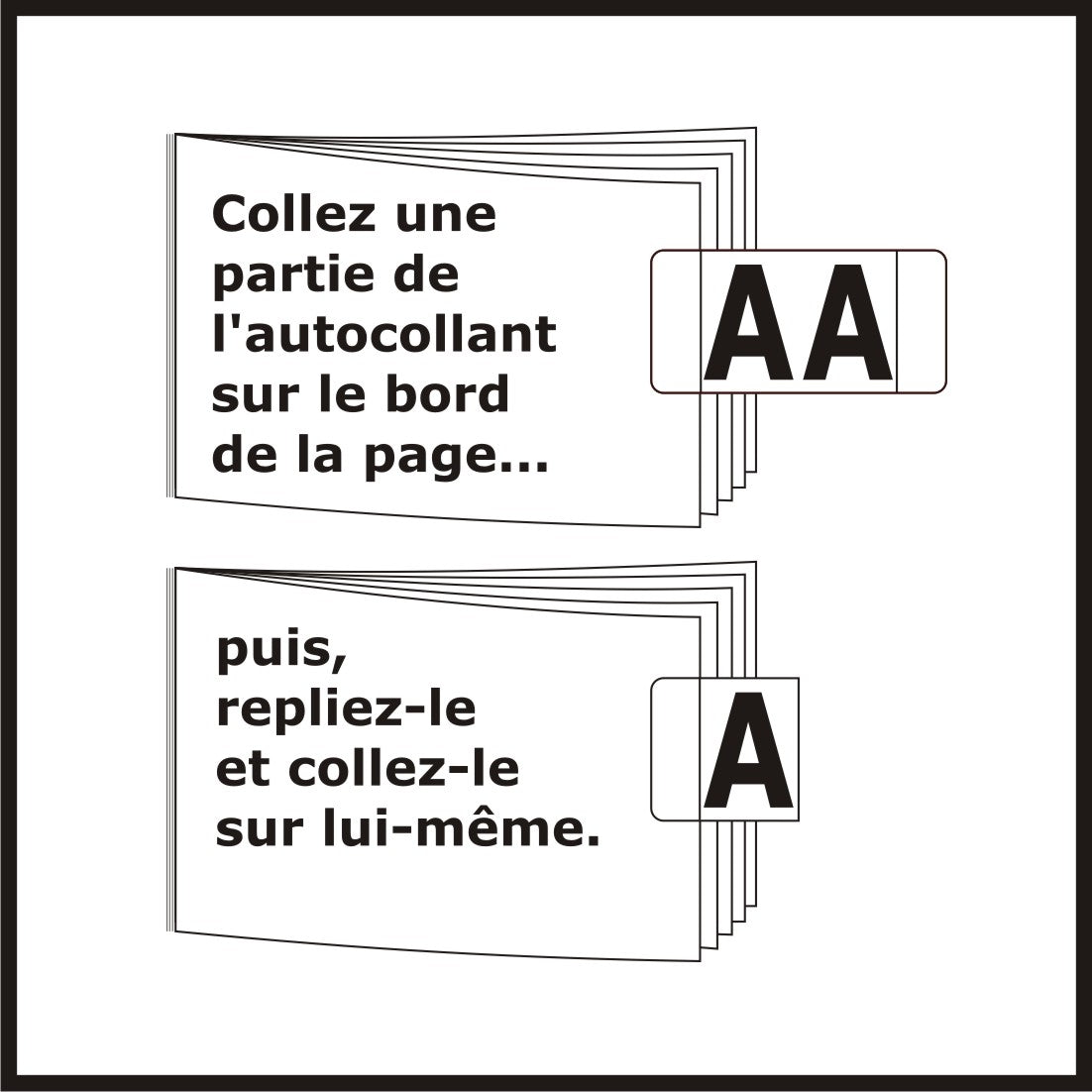 Autocollants onglets alphabétiques 30603