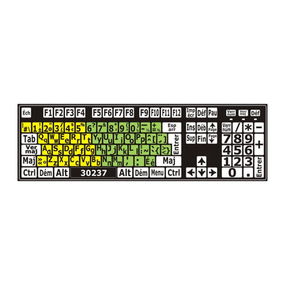 Clavier avec autocollants colorés installés - 30237