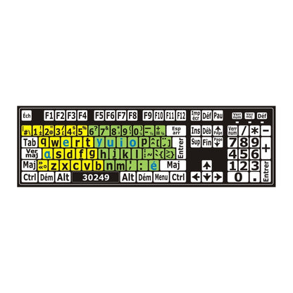 Clavier avec autocollants colorés installés - 30249