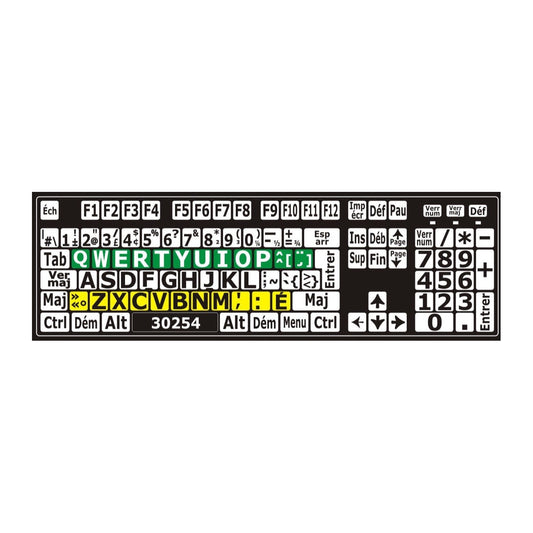 Clavier avec autocollants colorés installés - 30254