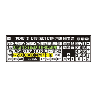 Clavier avec autocollants colorés installés - 30255