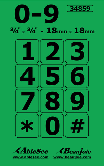 Autocollants pour téléphone ou autre - noir sur vert (gros) - 34859