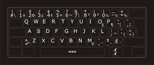 Stickers Autocollants Clavier Transparents AZERTY Belge