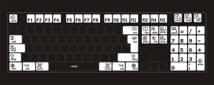 Autocollants claviers Mac fonctions français 12028