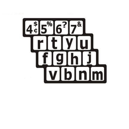 Autocollants clavier Windows français (Canada) minuscules 30194