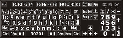 Autocollants clavier Windows français Canada minuscules 30201