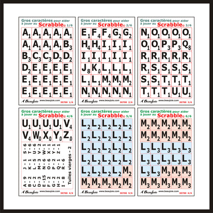 Autocollants Scrabble français 30700