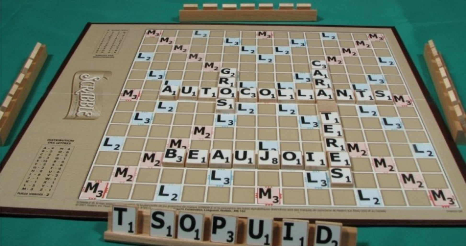 Autocollants Scrabble français 30700